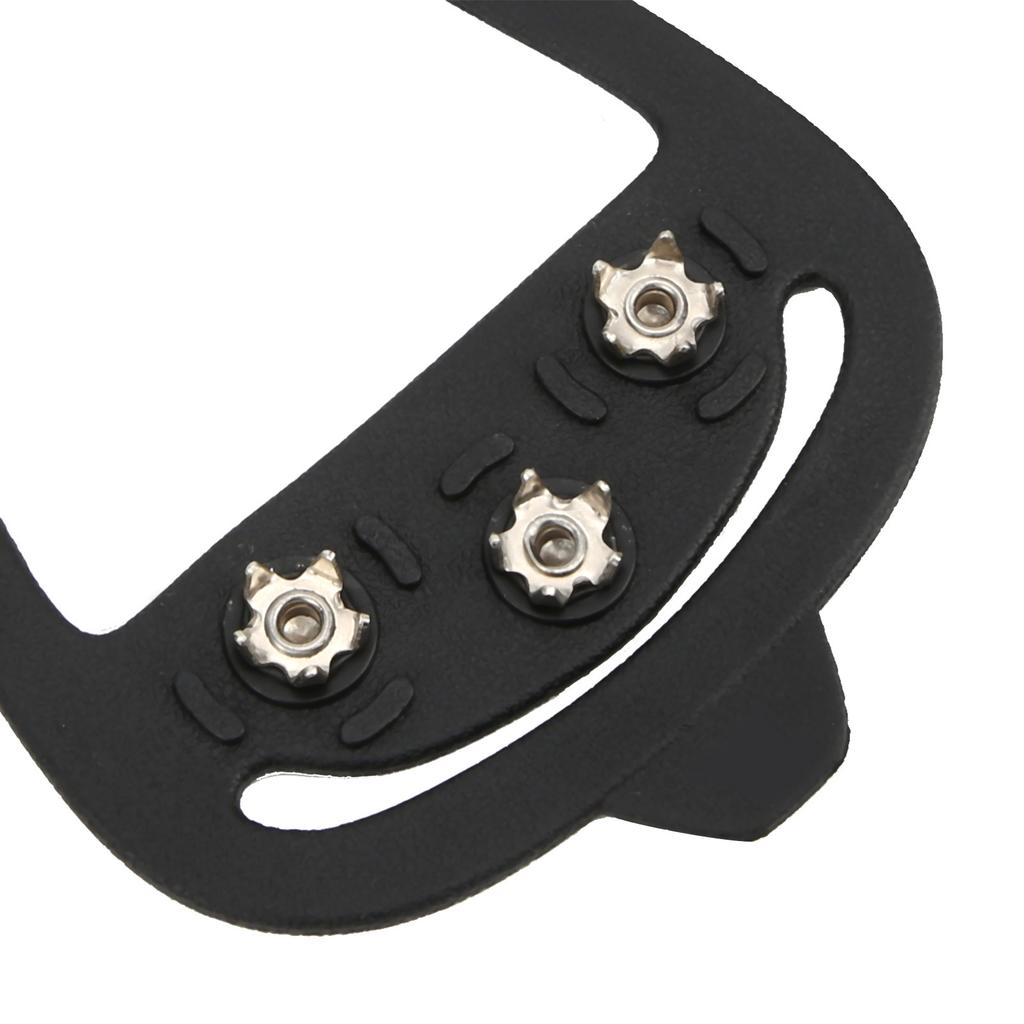 1 par de 8 dentes para caminhada na neve ao ar livre, grampos de unha, antiderrapantes, sapatos de gelo, pontas, capas(M )