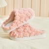 Maple leaf cotton slippers new autumn and winter indoor home non-slip thick bottom plush couple slippers