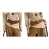 Stylish Wide Belt Slimming Waist Effect Matte Texture Sash For High Waist Pants Skirts Business Travel Date