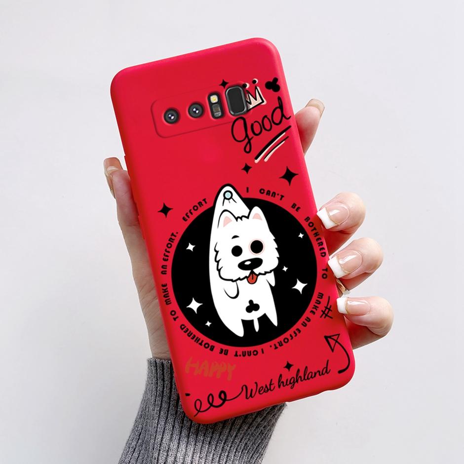 Cases For Samsung Galaxy Note8 Protection Back Covers Soft Silicone Cases For Samsung Note 8 Fashion Cartoon Printed Phone Coque