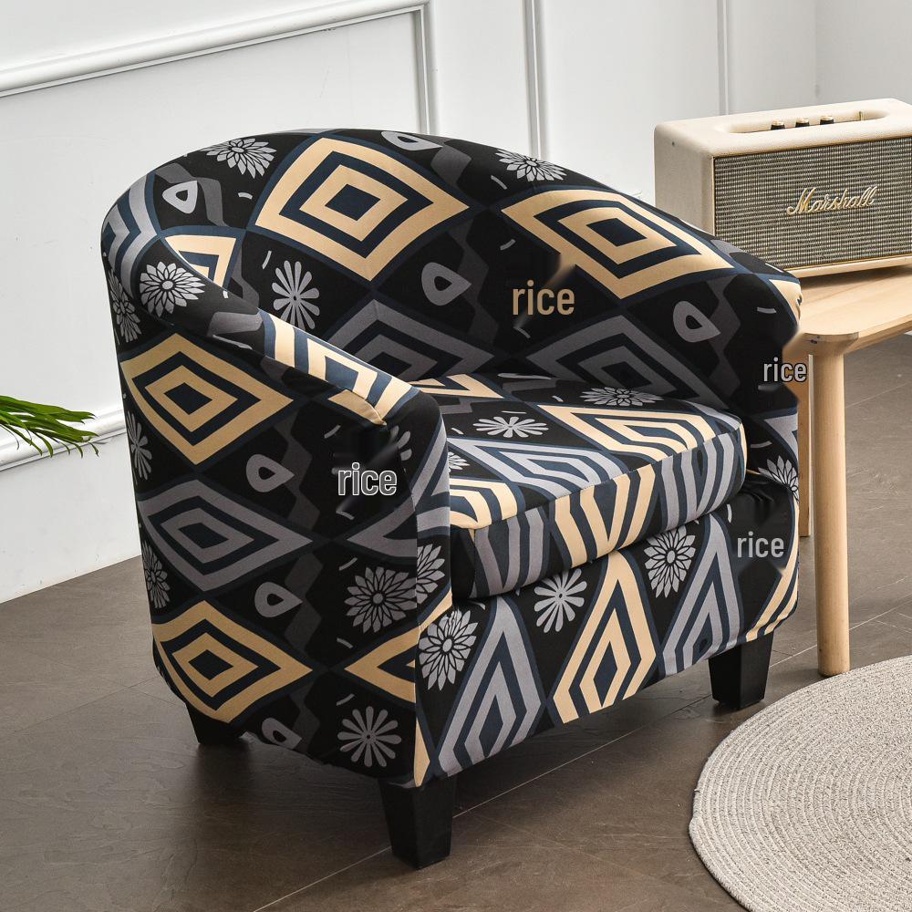 Semi-Circular Club Chair Protective Sofa Cover
