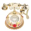 Telefon im europäischen Stil Retro Drahtlos Karte Vintage Festnetz für Wohnzimmer Büro Hotel