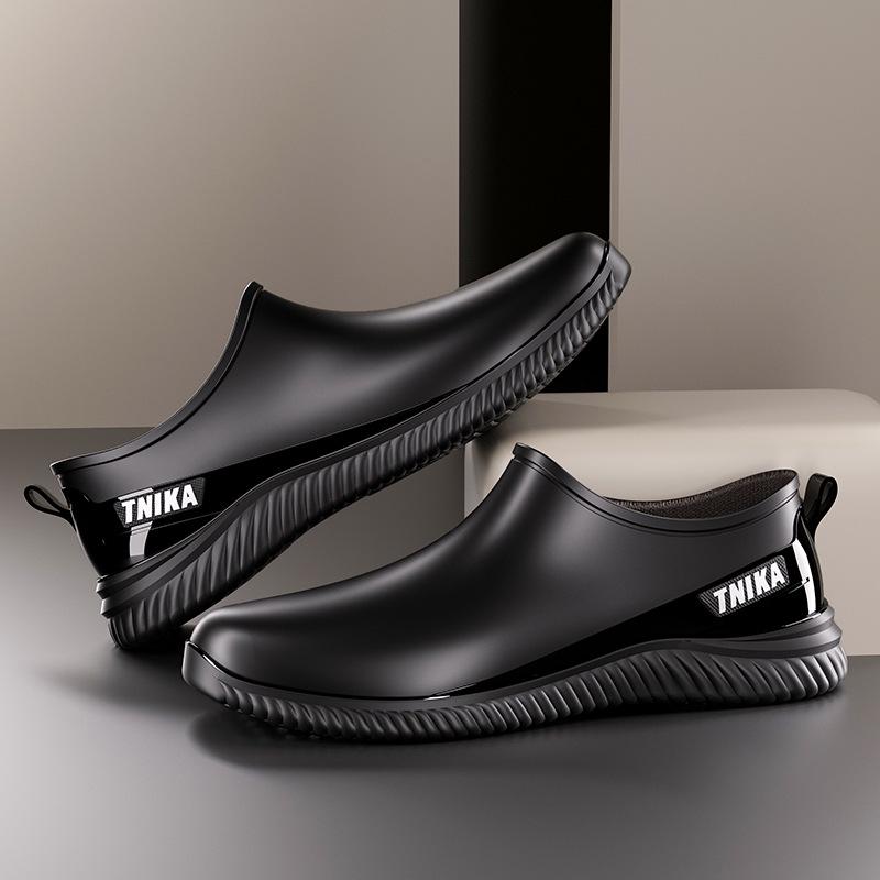 Men's Low-Top Slip-On Anti-Slip Rain Boots
