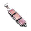 Rhodochrosite Gemstone Handmade 925 Sterling Silver Jewelry Pendant 2.25" SU-9956