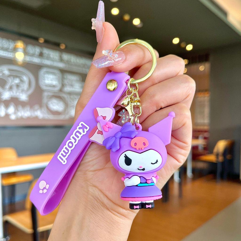 Bedårande Gris & Panda Stapelleksak Hängsmycke Nyckelring - Sött Par Bilväska Tillbehör, Perfekt Liten Gåva