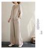 Women's Retro Chinese Embroidery Casual Two-Piece Set: Loose Trousers & Top for Spring/Summer