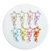 10Pcs Metal Colorful Five-Pointed Star Keychain Keyring Hooks With Lobster Clasp For Diy Craft Jewelry Making Keychain Supplies