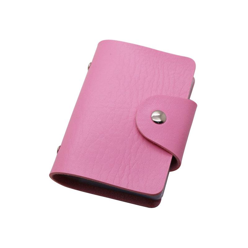 Card Holder With Multiple Card Slots Secure Snap Closure For Daily Carry Travel Business Use