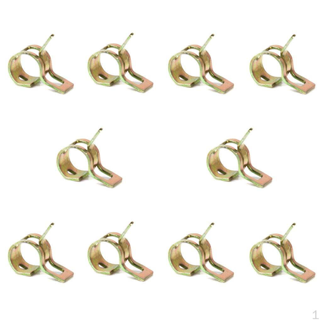 

10 Spring Clips Hose Clamp Fastener 6-14mm - 6mm