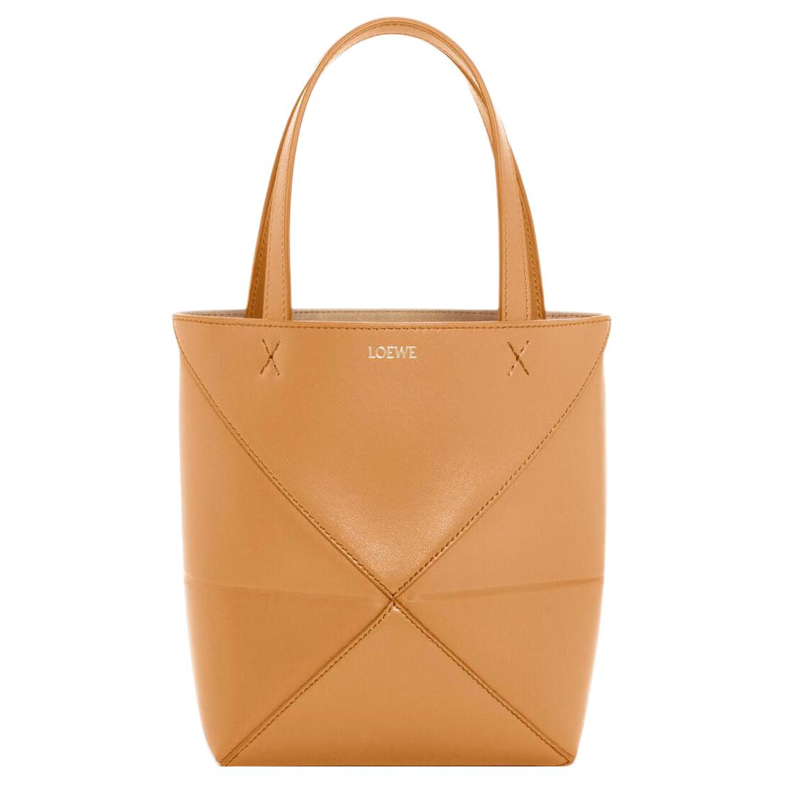 

Loewe Puzzle Fold Tote Mini Warm Desert Men Tote_bags Tan A657V25X01-2586 Basic Set (Bag+Dust Bag)