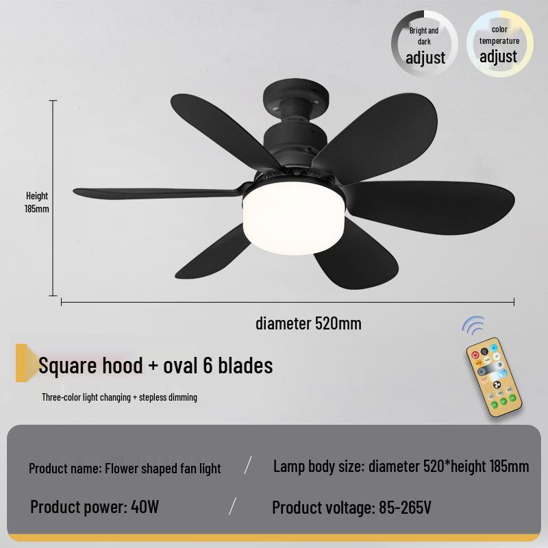 E27 Silent Fan Light with Intelligent Control for Home & Restaurant