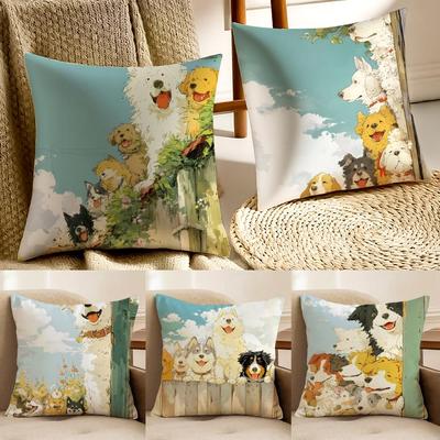 Niedlicher Hund Einladung Spielkissenbezug Kissenbezug Milbenschutz Wohnzimmer Sofa Dekor Kissen Zimmer
