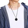 Vnox Free Custom Engraving Name Love Logo Info Coin Necklaces for Women Man with Stainless Steel Free Chain 24"