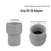 Universal Adapter for Cyclone Dust Collector, Sander, and Grinder – 50mm To 38mm Connector Compatible with Karcher and Festool.