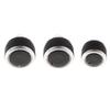 Black Plastic Air Conditioning Knob Replacement Set for Volkswagen AC Heater Control Easy Install