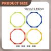 4x Agility Rings Multipurpose Training Equipment for Games Exercise Football