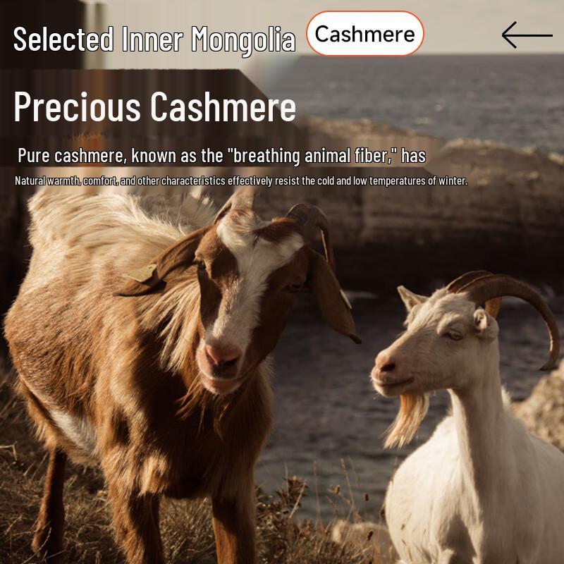 Cai Yang Pure Cashmere Unisex Thermal Pants with Knee Patches