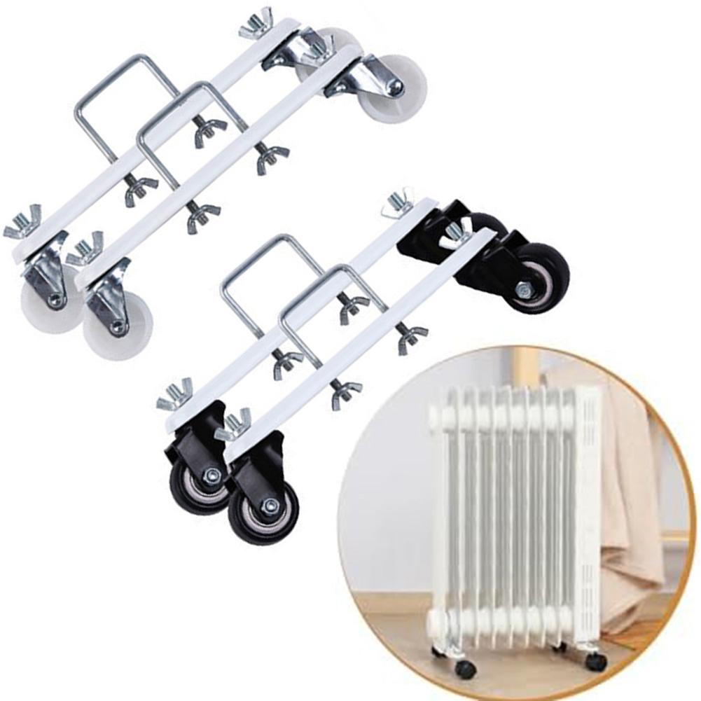 2 Stück 360 Grad drehbare elektrische Heizungsständer mit Rädern Einfache Installation Elektrische Heizung Heizkörper Rollen