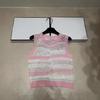 Xuanmen Striped Knit Vest - Slim Fit, Flattering and Versatile Round Neck Top for Summer 2026