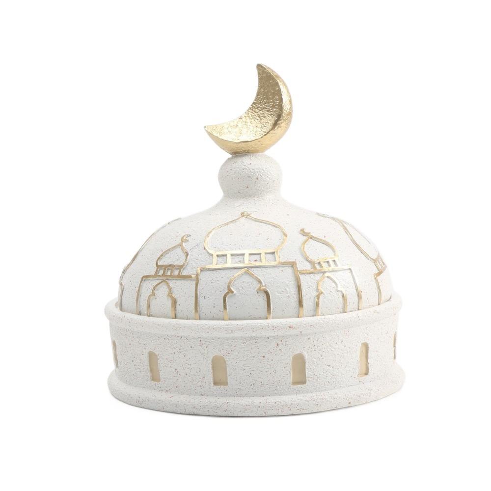 

Middle Eastern Style Ramadan Jewelry Storage Tray Resin Snack Plate for Living Room Style C