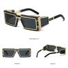 Non-polarized Square Sunglass Men Vintage Luxury Sunglasses Women Fashion Glasses