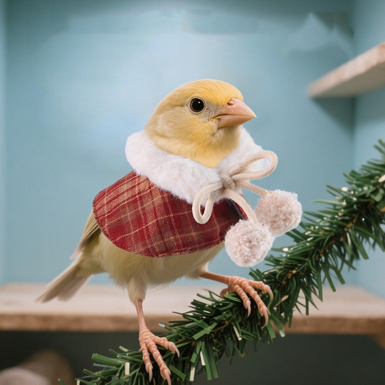 

New Cute Pet Cape Costume for Hamster Parrot Warm Outdoor Outfit Small Pet Cosplay Dress Up one size червоний