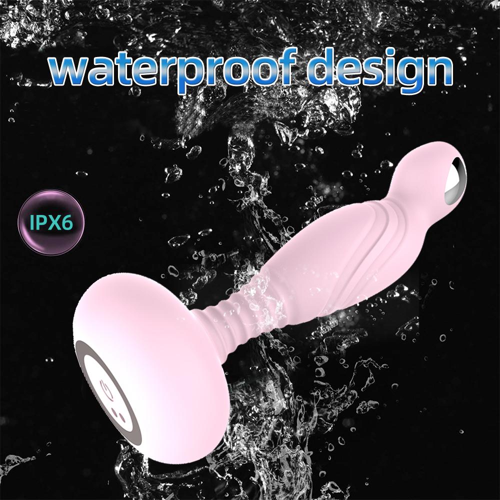 Vibrierender Analplug Prostata Stimulation Elektroschock Buttplug Fernbedienung Masturbation Sexspielzeug Erwachsenenartikel für Männer