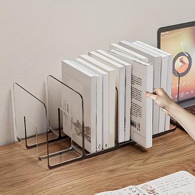 A Heavy-Duty Bookshelf - a Space-Saving Desktop Organizer with an Anti-Tipping Design, No Assembly Required, for Home Offices