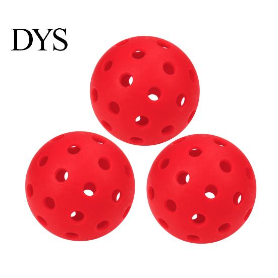 Smooth Flight Pickleball 3Pcs 40-Holes High Bounce Visibility PE Indoor Outdoor Practice Tournament Training Ball Accessories Durable