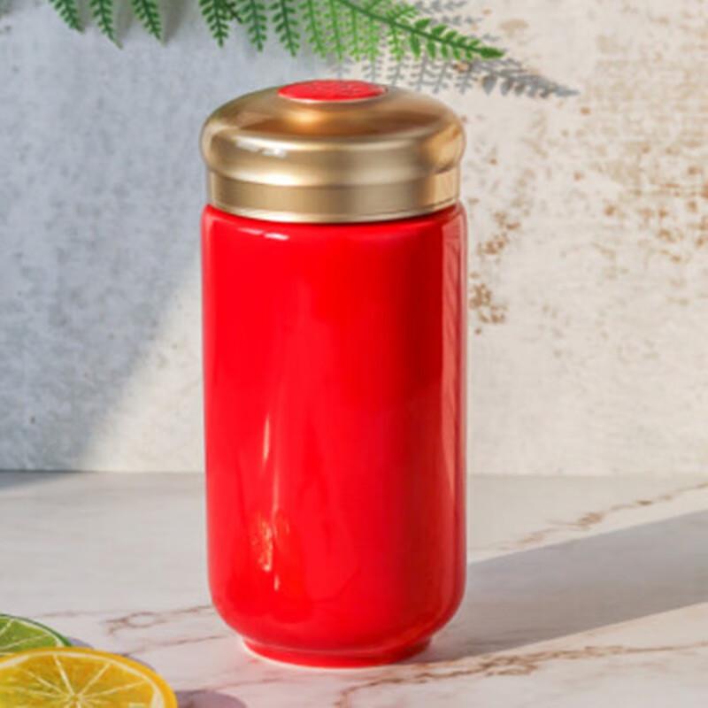 Acera fröhlicher 390ml Keramik tragbarer Becher