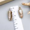 Gold-Plated Natural Shell Conch Pendant for DIY Necklace, Earrings, Wind Chime, or Hanging Ornament.