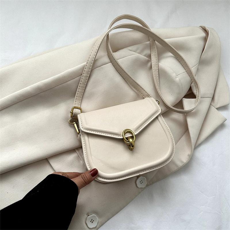 Stylish Retro Shoulder Bag For Women 2023 Trendy Fashion Crossbody Saddle Bag