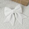 2pcs 20cm Sparkling Glitter Christmas Bow  Holiday Indoor Outdoor Decorations
