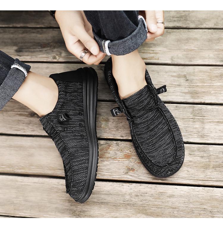 Chaussures en toile légères pour hommes - Grande taille, coupe large - Extra larges, fond plat, confort pour pieds larges.