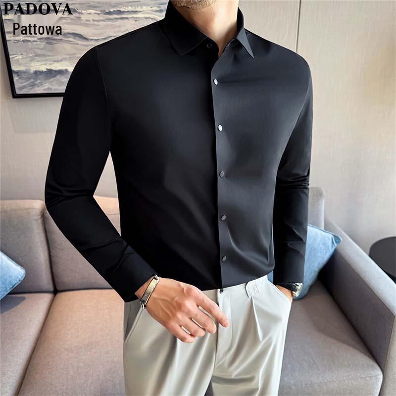 Patova Men s Seamless Wrinkle-Free Business Shirt XL