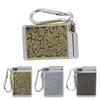 Cigarette Ash Box Wear Resistance Mini Size Portable Ashtray Aluminum Alloy Lightweight with Carabiner for Office Room