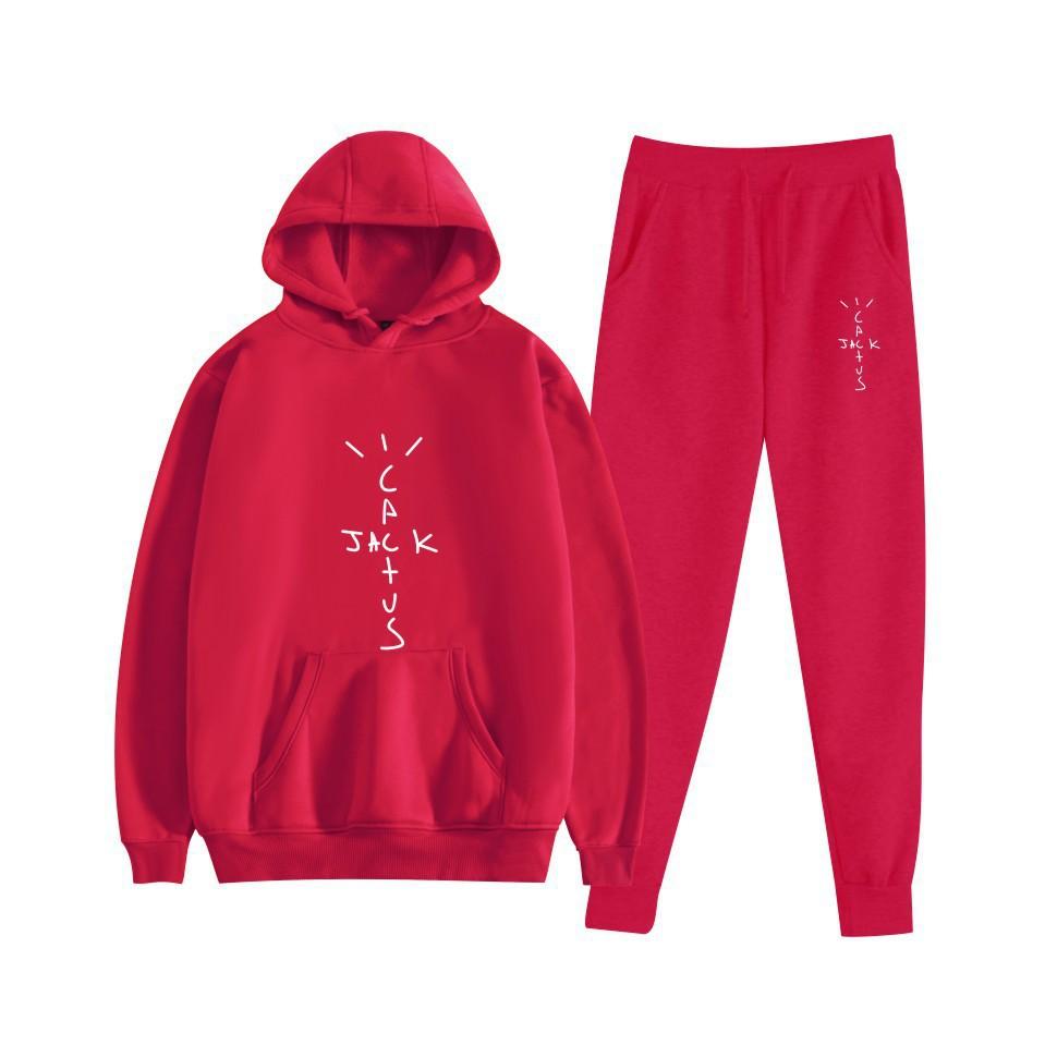 Hot-selling European and American singer Travis Scott casual hooded sweater couple suit