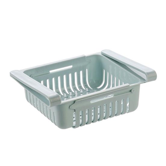 Retractable Kitchen Fridge Organizer Slide Under Shelf Drawer Box Rack Holder