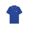 Ea7 Ss21 Solid Color Letter Cotton Short Sleeve Polo Shirt Men Polo Shirts Ceramic-Blue 8NPF06-PJ04Z-1570