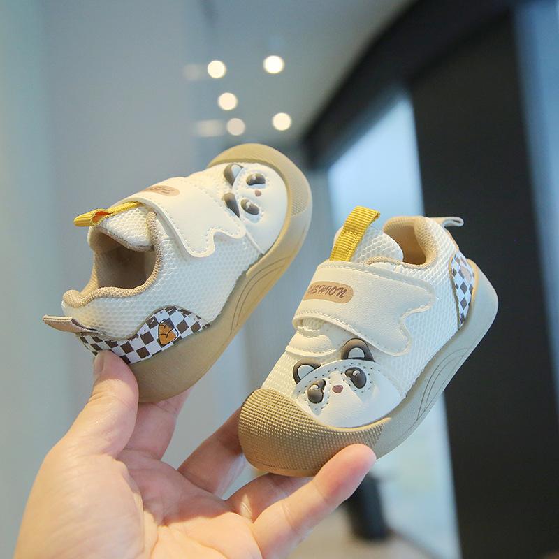 

New Style Toddler Shoes - Boys and Girls Soft-soled, Anti-slip, Breathable Mesh Surface Shoes 23 хакі