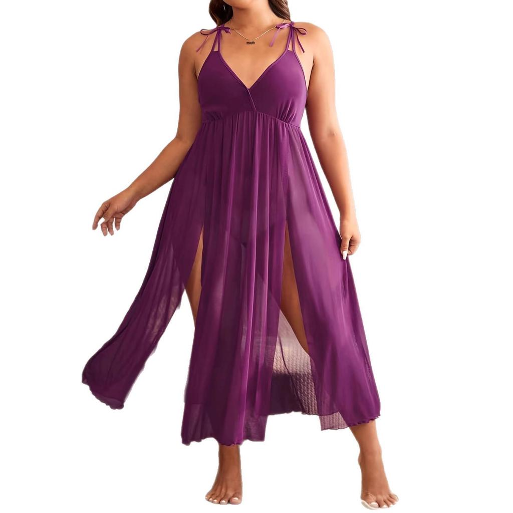 Nieuwe Stijl Elegante Dames Backless Spaghetti Band Lingerie Nachtjapon