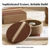 Solid Wood Storage Box Snug Lid Round Lifting Strip Cylindrical Wooden Jar