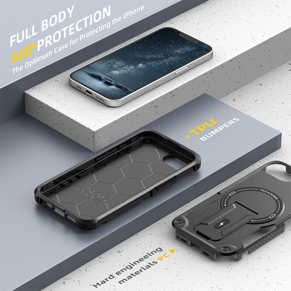 Bracket Holder Case for Iphone 16e Iphone16e 16 Pro Max 15 14 Plus 12 13 Drop Protection Mobile Phone Accessories Covers