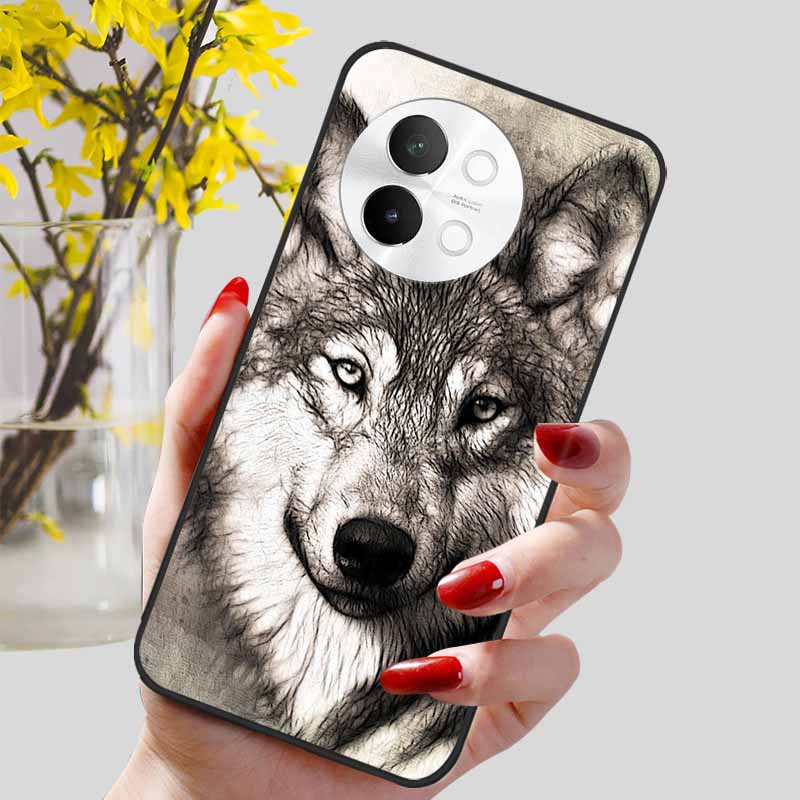 For Vivo V40 Lite 5G Case Fashion Soft Silicone Lovely Phone Cover for Vivo V 40 Lite V40Lite 5G Protect Back Cover TPU Coques