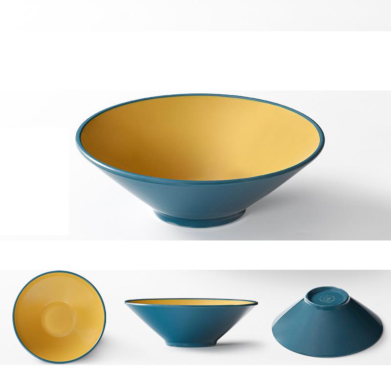 Melamine Two-color Commercial Lamian Noodles Bowl Restaurant Special Tableware 7 inch (650ml)