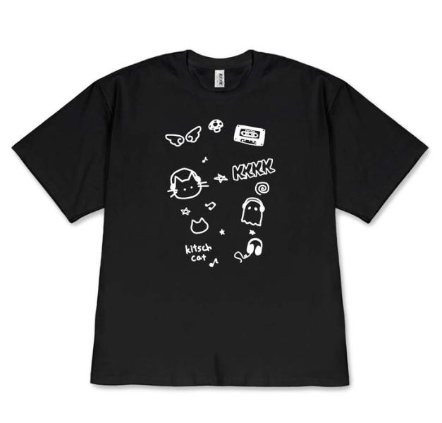 

Kawaii Cute Cat Graphic TShirt Tops Aesthetic Cartoon Short Sleeve Tee Shirt for Women Girls Korean Style Fashion Versatile 3XL
