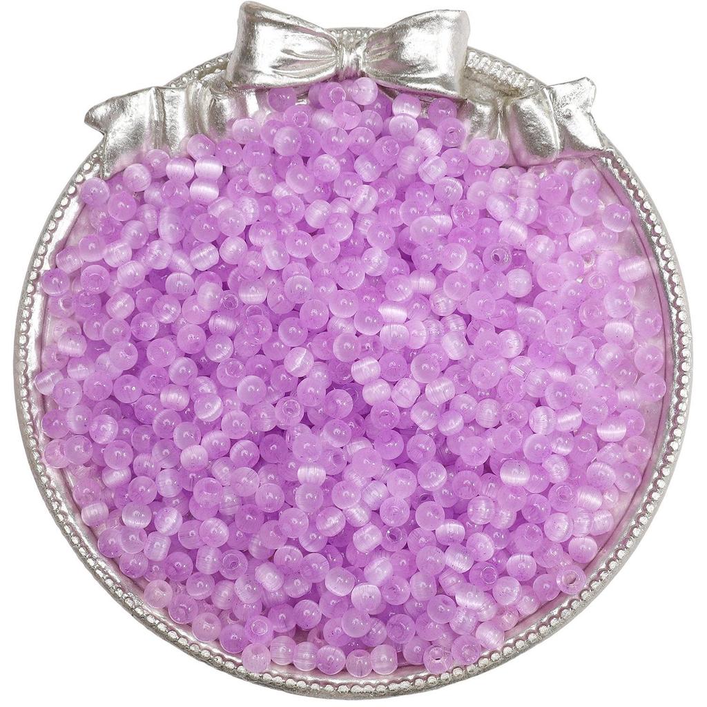 4mm High-Quality Glass Cat's Eye Seed Beads for Handmade DIY Jewelry and Accessories.