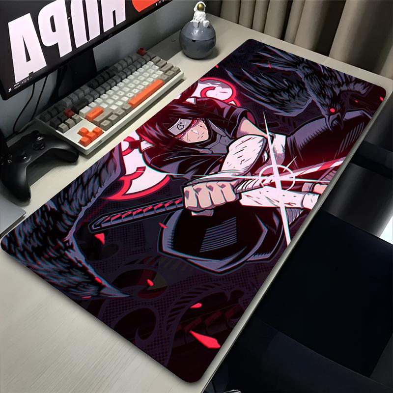Japonia Fajna Podkładka pod Mysz Anime Laptop Czerwony Księżyc Dywanik pod Klawiaturę Gamingową XL N-narutoS Podkładka pod Mysz PC I-itachi Gracz U-uchiha Szafka Mata na Biurko