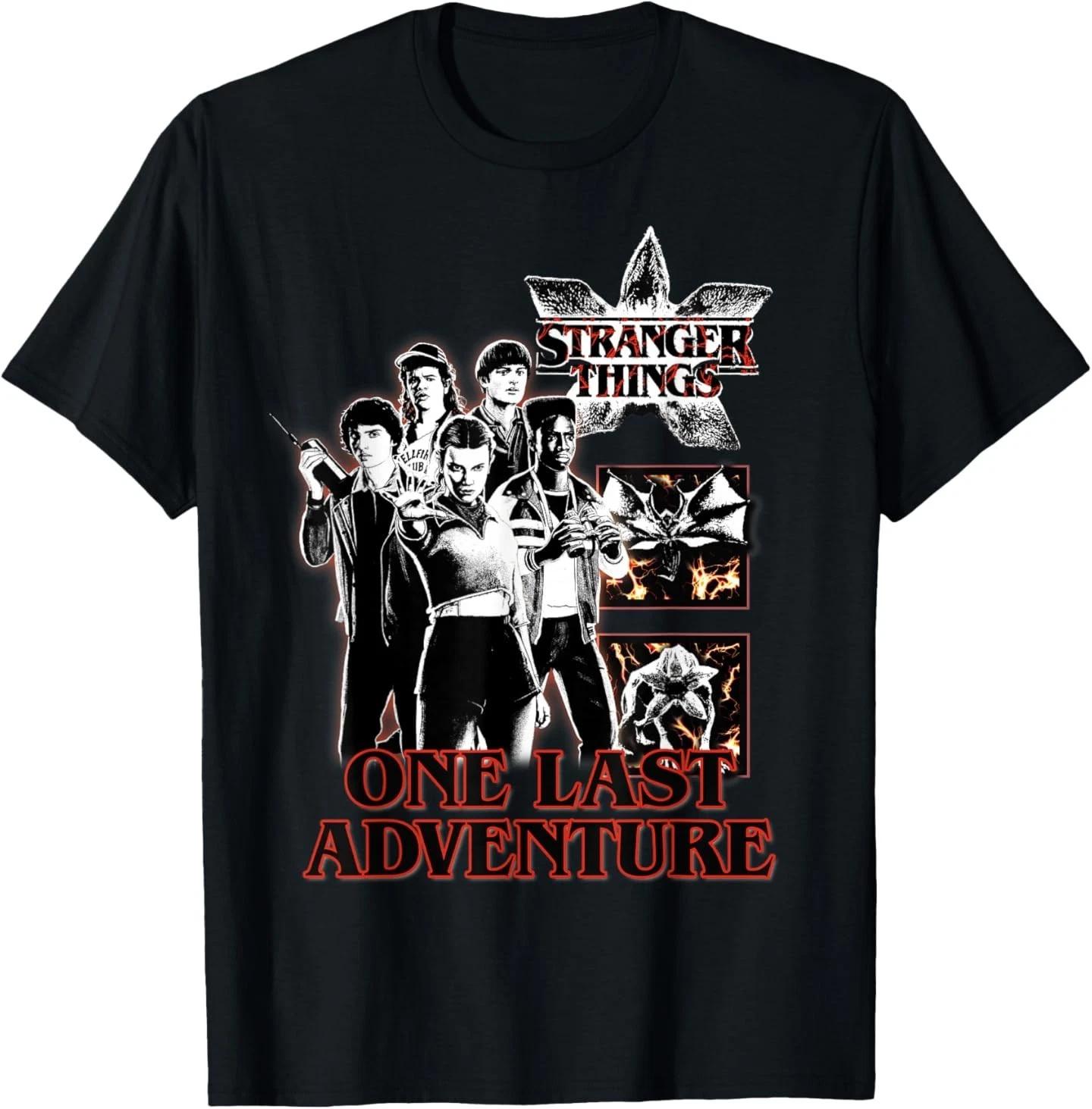Stranger Things Eleven Mike Dustin Will Lucas Adventure T-Shirt XL