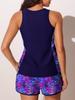 2026 European Solid Color Sexy Slim-Fit Tankini Set